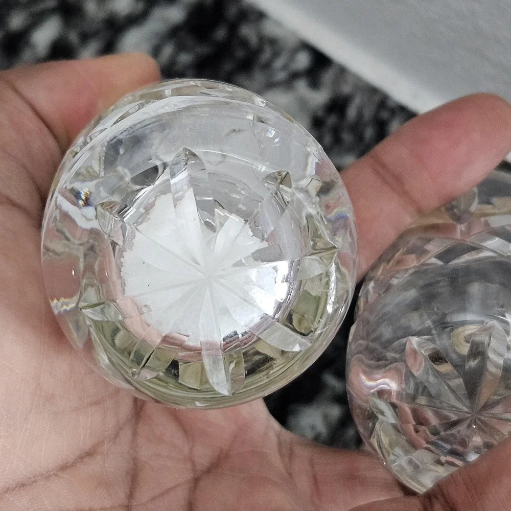 VINTAGE Waterford Crystal LISMORE Salt & Pepper‎ Shaker Set
